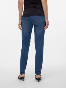 MAMA.LICIOUS Slim fit Erittäin korkea vyötärö Jeggingsit -Medium Blue Denim - 20016535