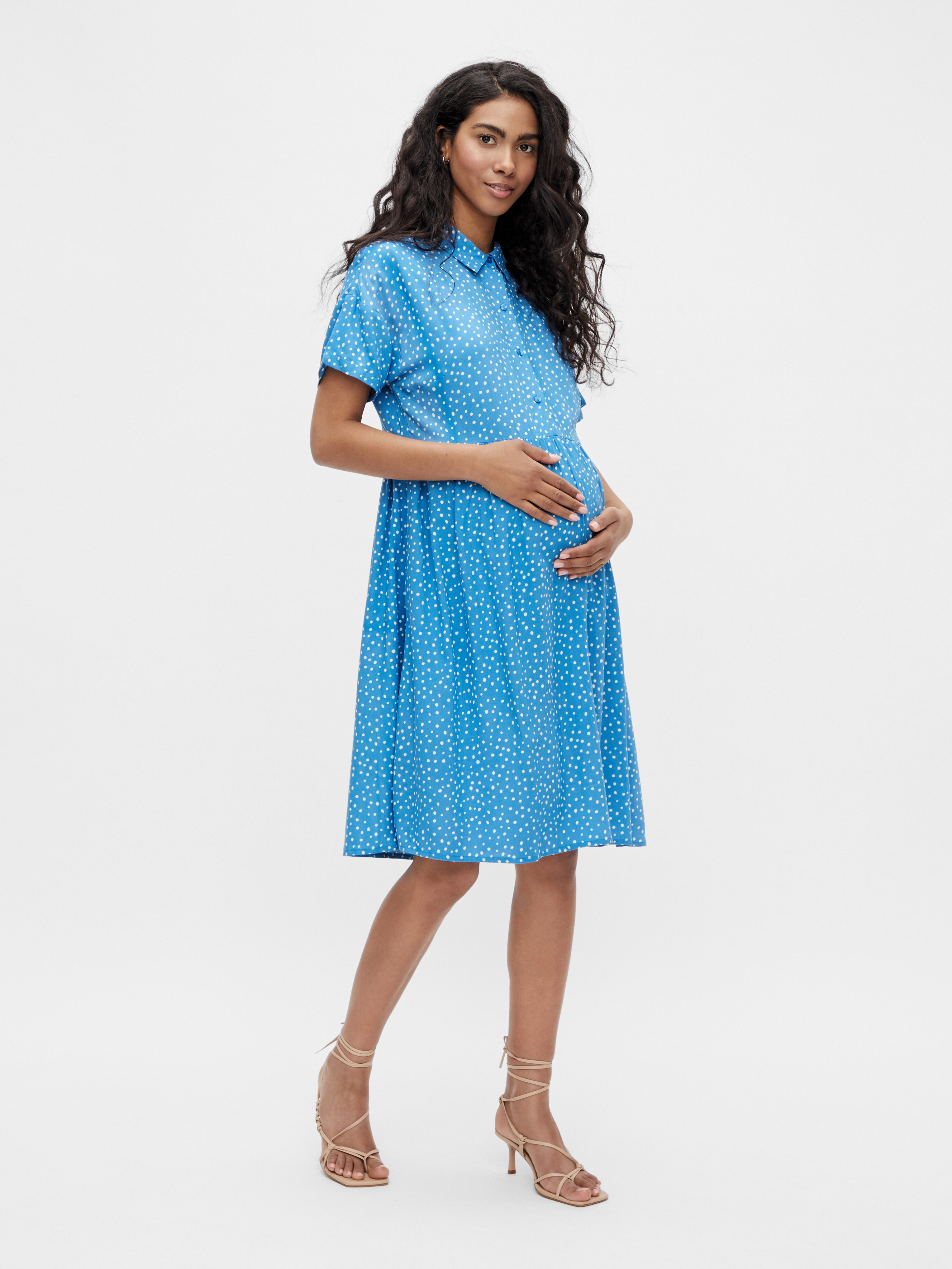 MAMA.LICIOUS Maternity-dress -French Blue - 20016560