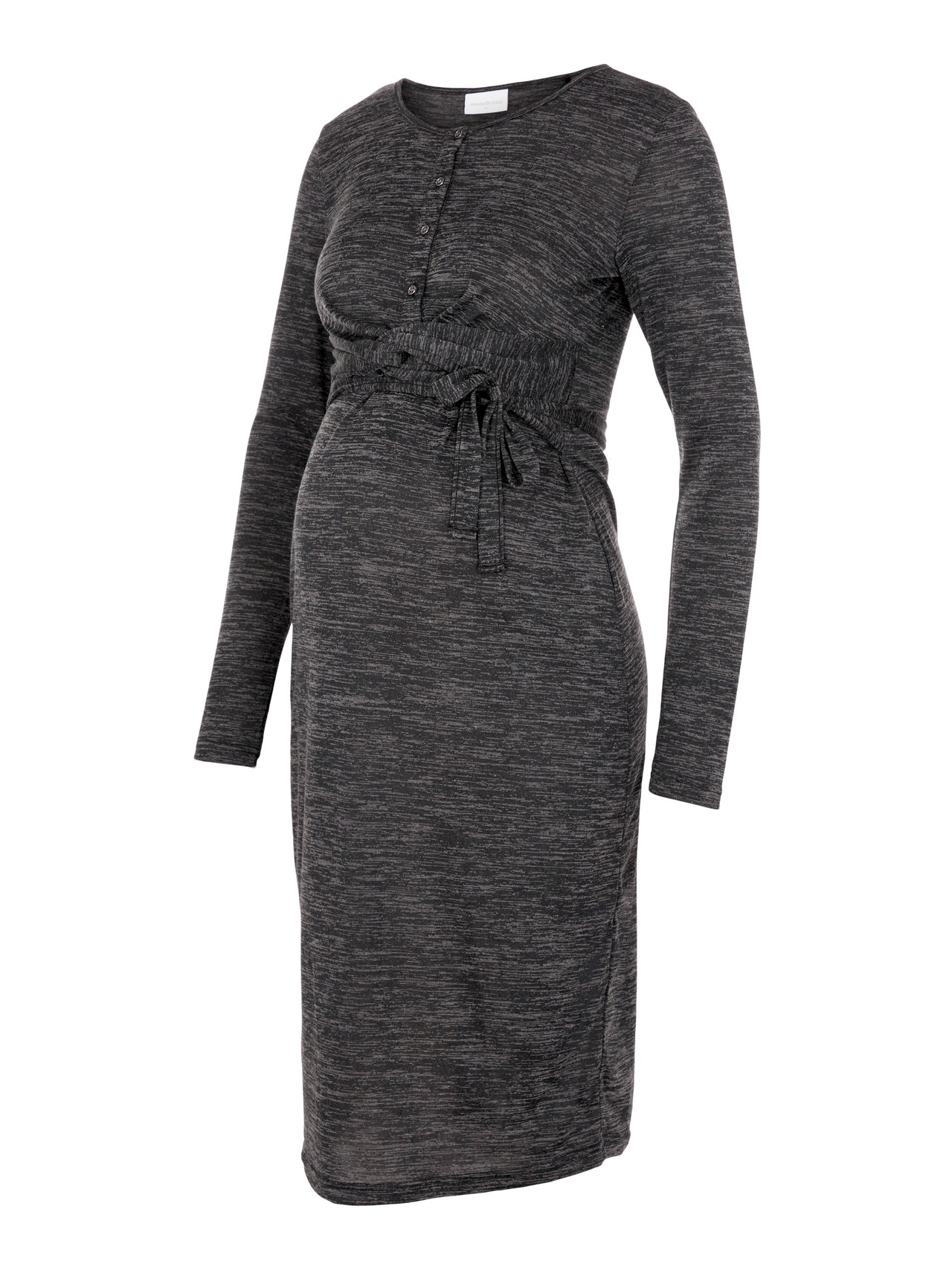 MAMA.LICIOUS vente-kjole -Dark Grey Melange - 20016716