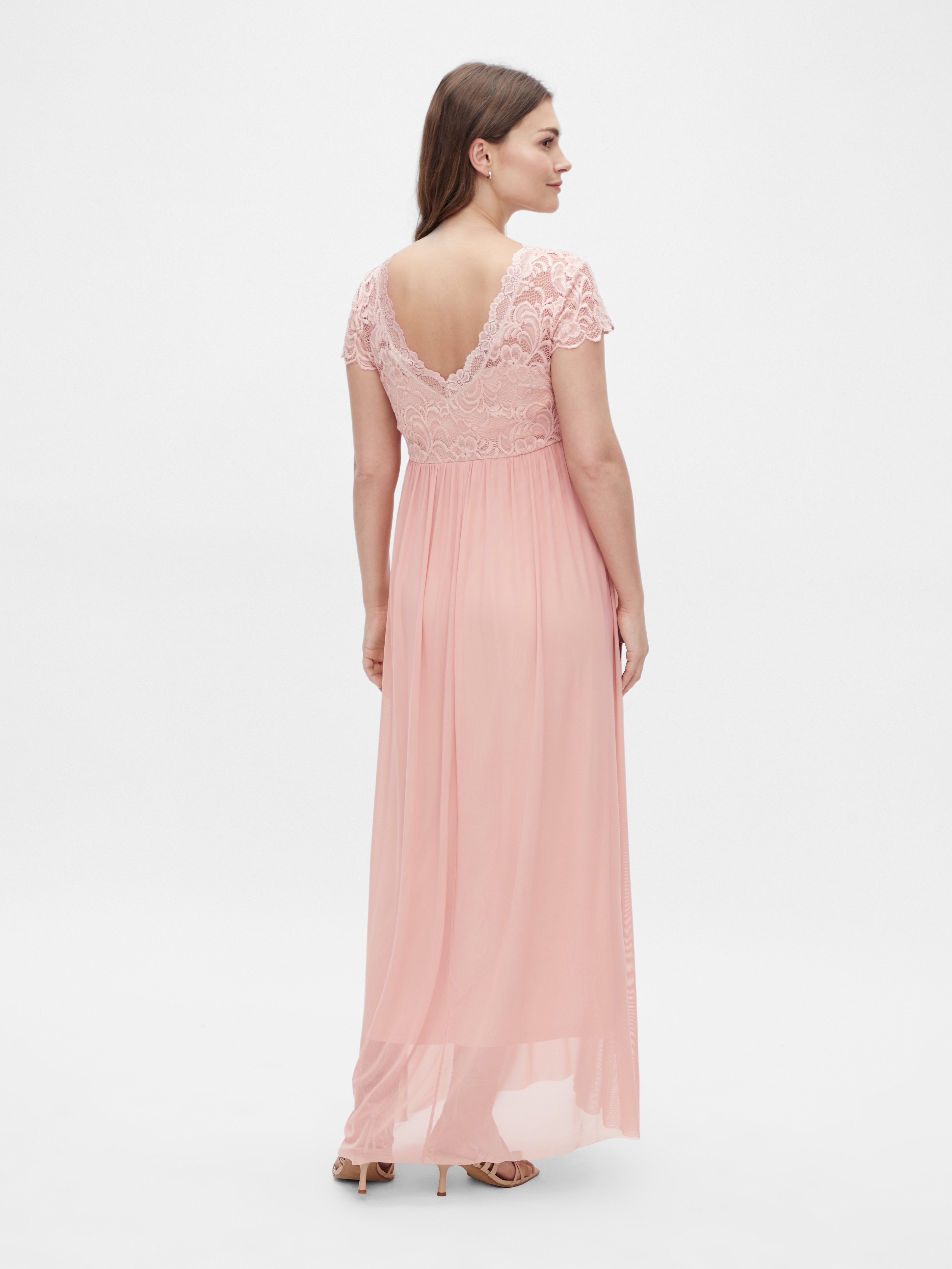 Light pink outlet lace maternity dress