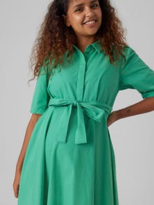 MAMA.LICIOUS Robes chemise Regular Fit Col chemise -Holly Green - 20016748