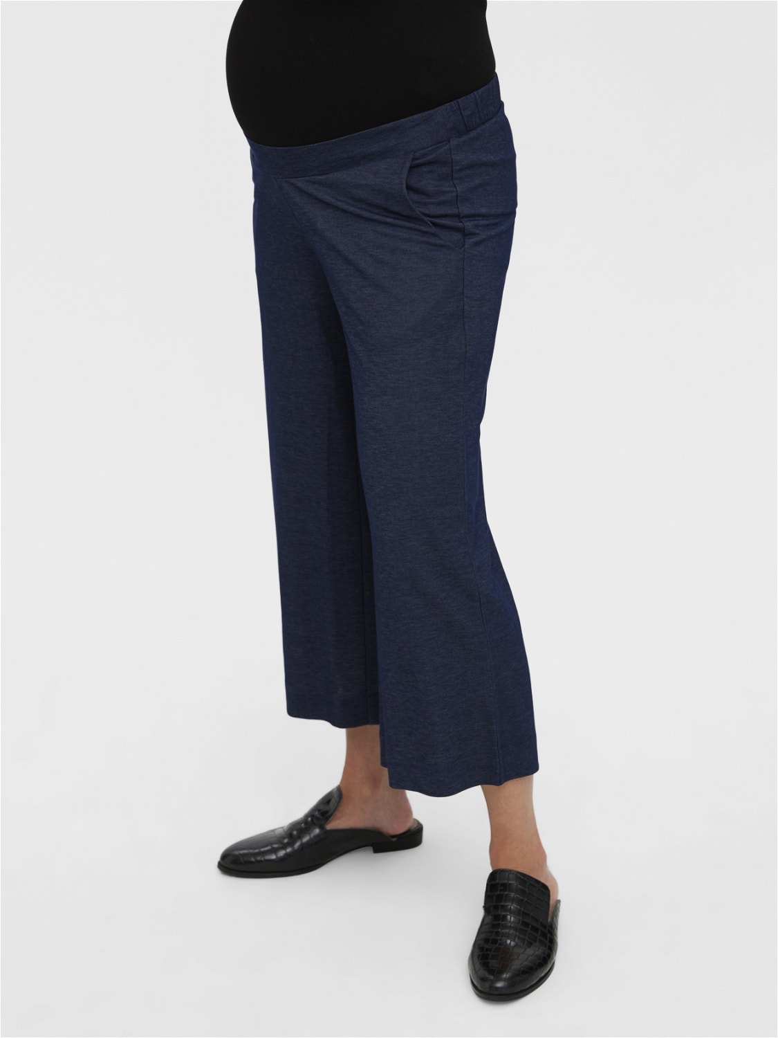 MAMA.LICIOUS Loose Fit Trousers -Navy Blazer - 20016761