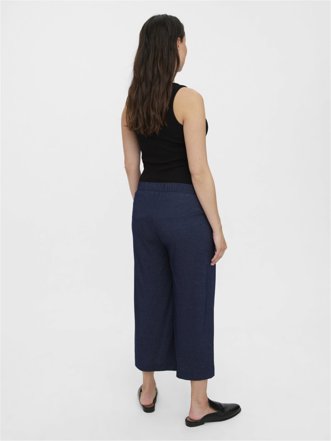 Buy HIGHWAIST NAVYBLUE LOOSE FIT TROUSERS for Women Online in India