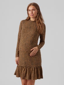 MAMA.LICIOUS vente-kjole -Tobacco Brown - 20016822