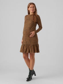 MAMA.LICIOUS vente-kjole -Tobacco Brown - 20016822