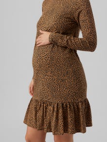 MAMA.LICIOUS Maternity-dress -Tobacco Brown - 20016822