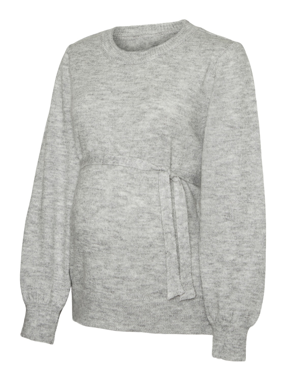 MAMA.LICIOUS Knitted maternity-pullover -Light Grey Melange - 20016830