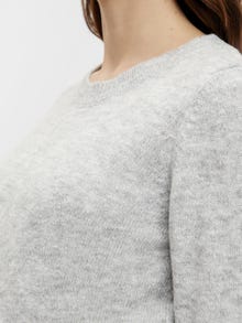 MAMA.LICIOUS Knitted maternity-pullover -Light Grey Melange - 20016830