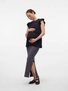 MAMA.LICIOUS Maternity-skirt -Asphalt - 20016848