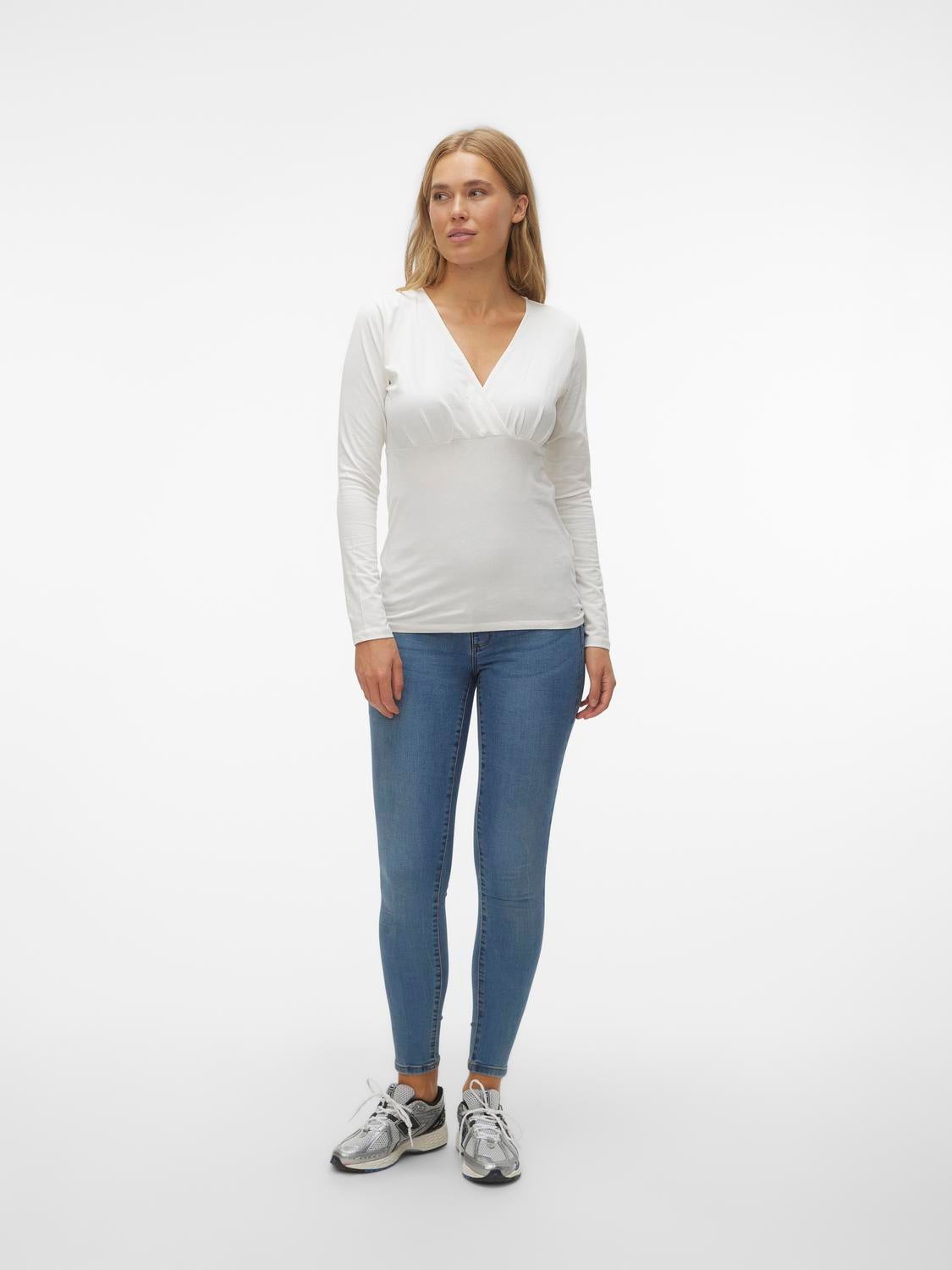 V neck store nursing top