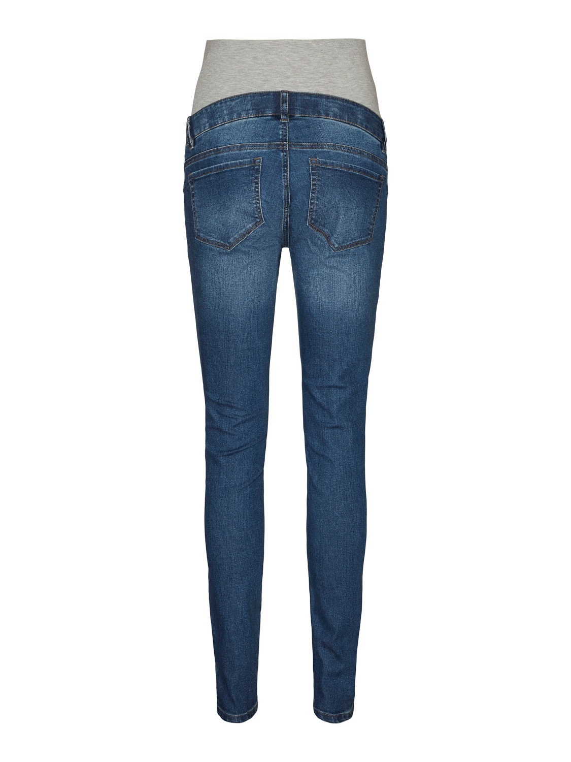 MAMA.LICIOUS Jeans Slim Fit -Dark Blue Denim - 20016961