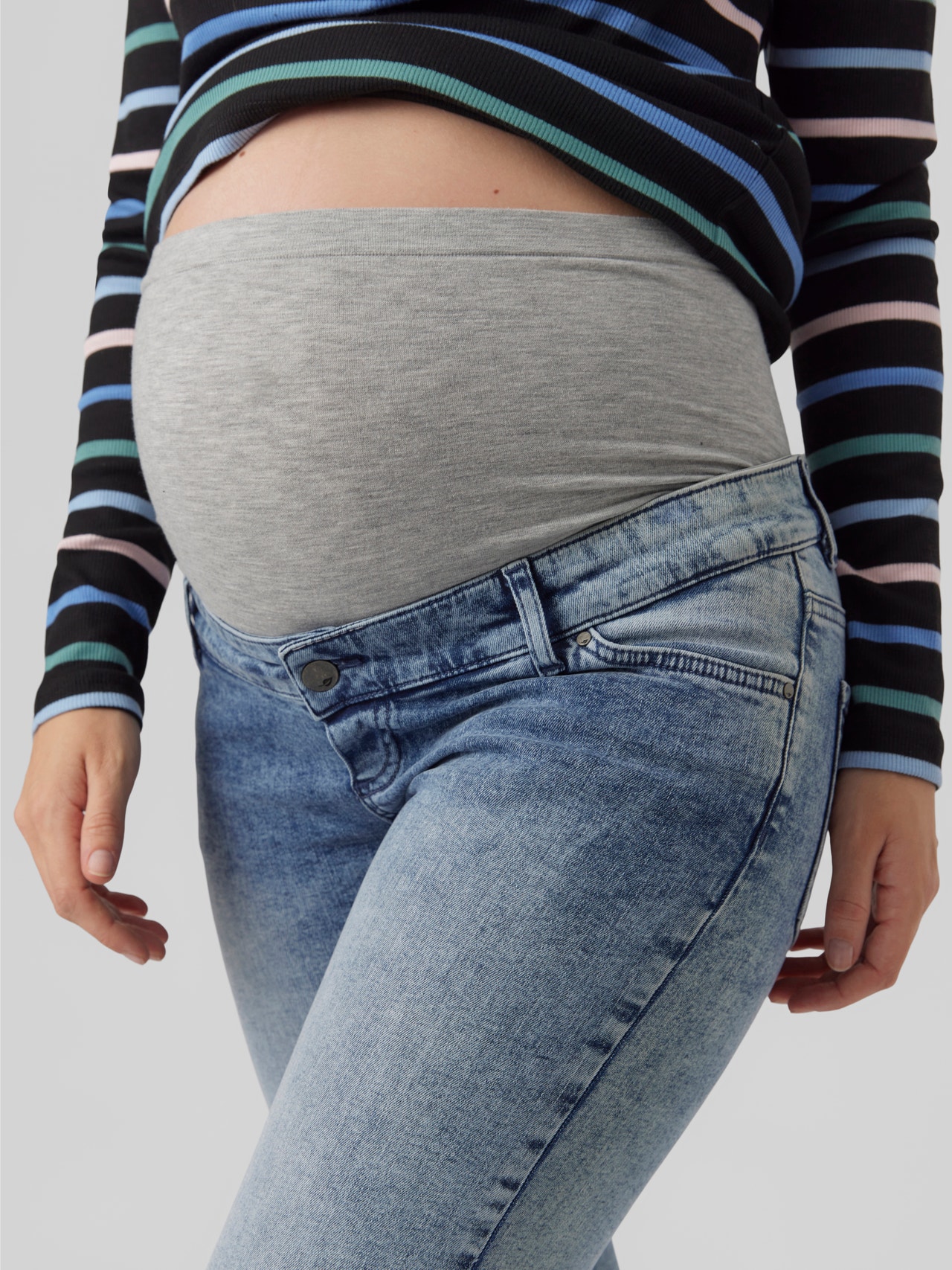 MAMA.LICIOUS Maternity-jeans -Dark Blue Denim - 20016964