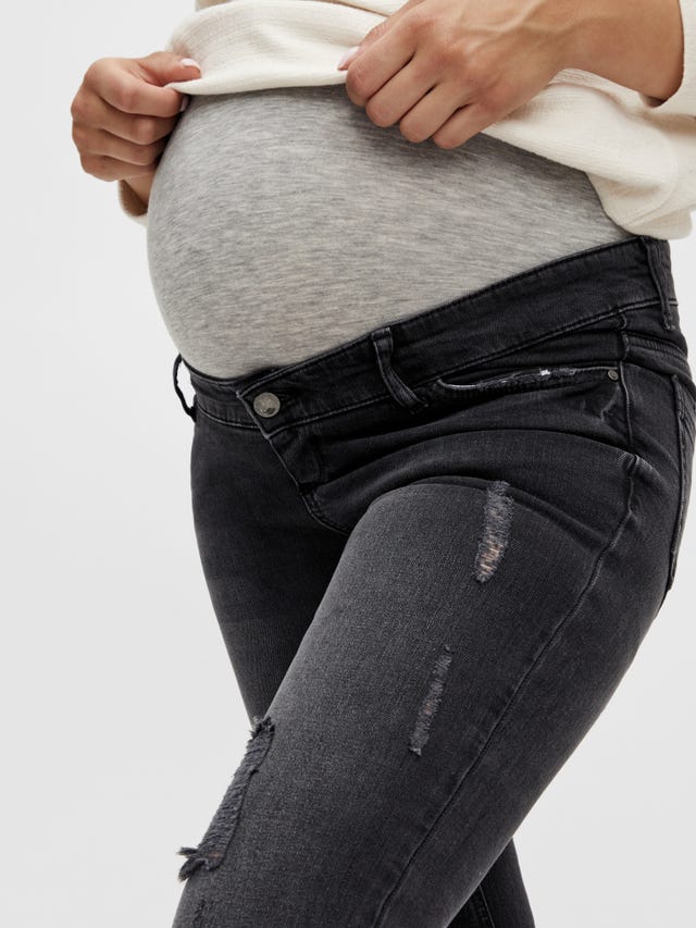 Maternity Jeans | Skinny, Under Bump MAMALICIOUS Jeans Over | 