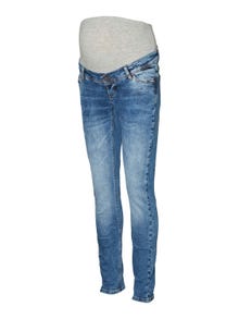 MAMA.LICIOUS Krój slim Jeans -Medium Blue Denim - 20017024
