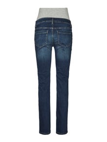 MAMA.LICIOUS Straight fit Jeans -Dark Blue Denim - 20017129