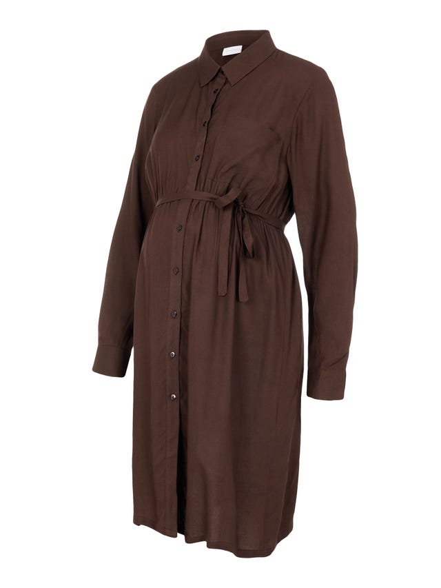 MAMA.LICIOUS Robes chemise Regular Fit Col chemise Poignets ou bas élastiqués Manches classiques - 20017165