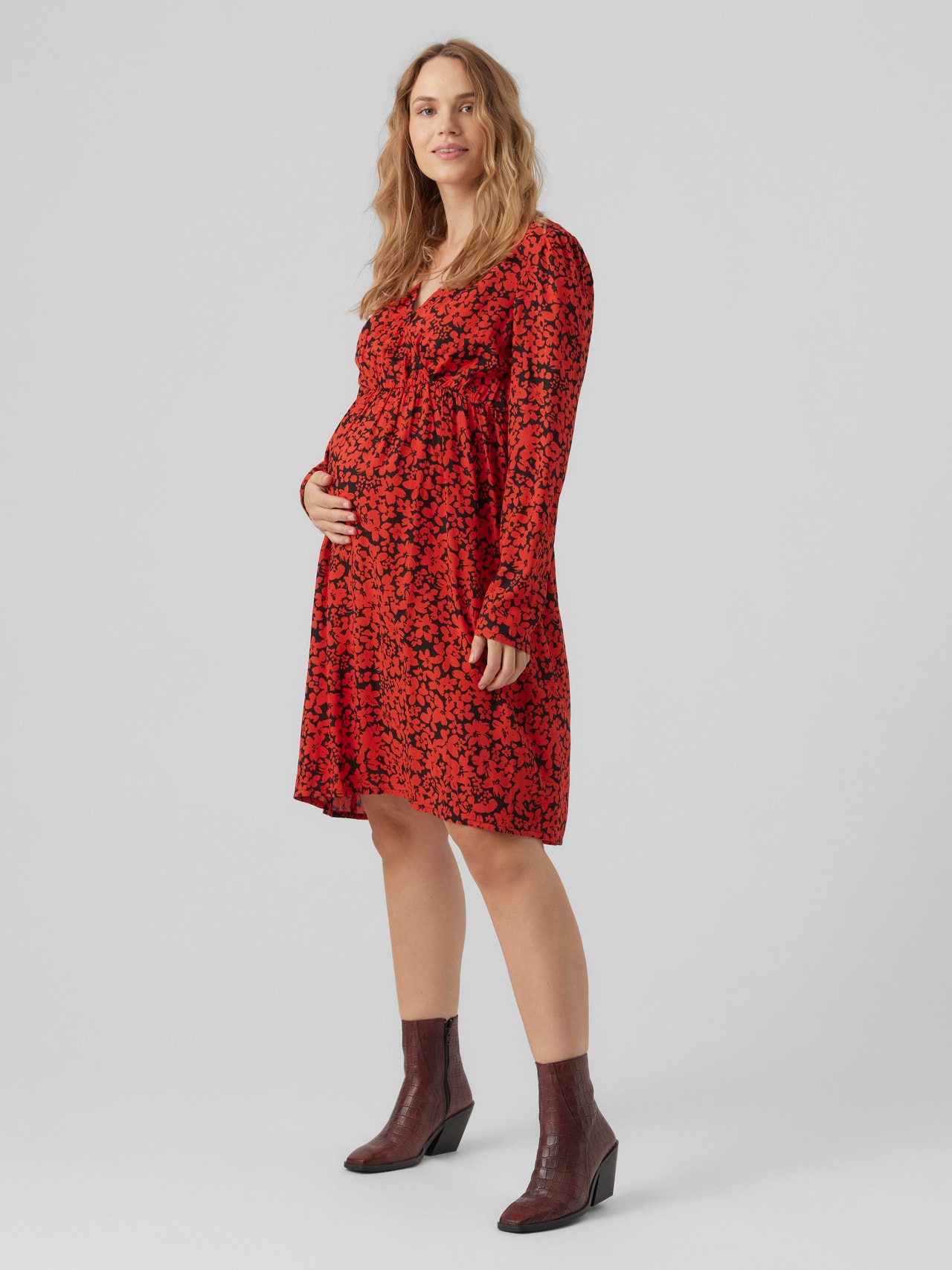 MAMA.LICIOUS Mamma-kjole -High Risk Red - 20017186