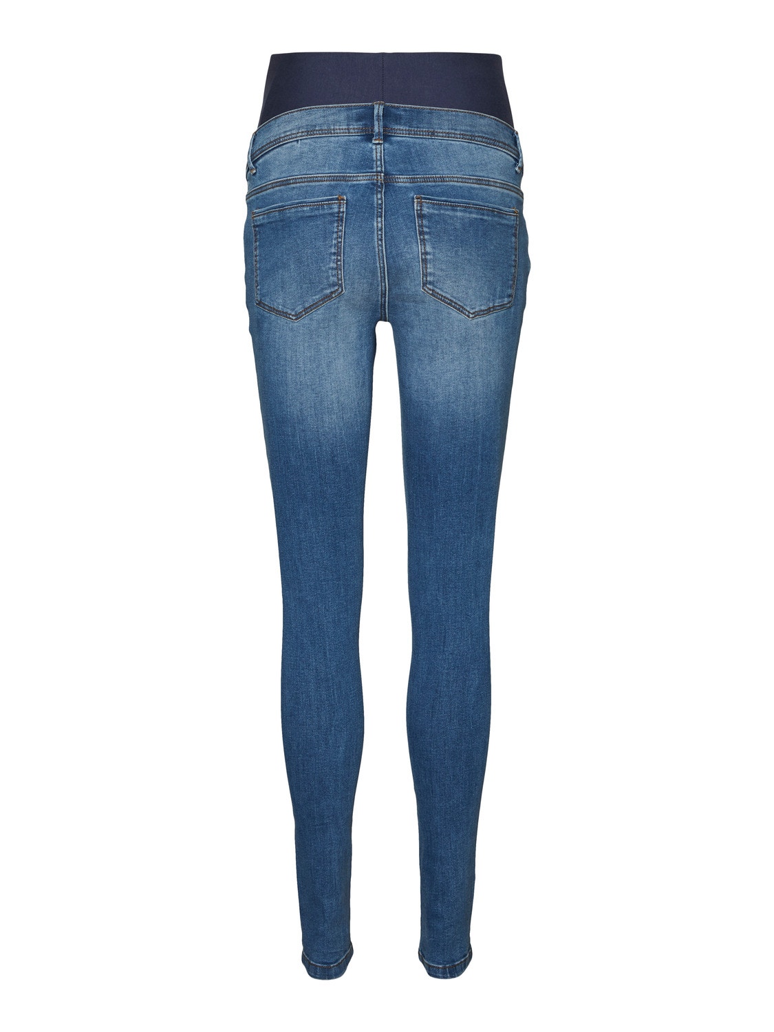 MAMA.LICIOUS Krój slim Jeans -Medium Blue Denim - 20017192