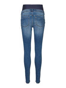 MAMA.LICIOUS Krój slim Jeans -Medium Blue Denim - 20017192