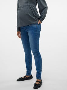MAMA.LICIOUS Vaqueros Corte slim -Medium Blue Denim - 20017192