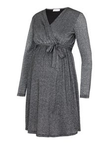 MAMA.LICIOUS Robe courte Regular Fit Col en V -Black - 20017293
