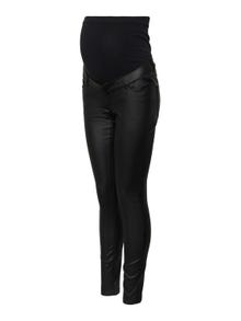MAMA.LICIOUS Slim Fit Trousers -Black - 20017295