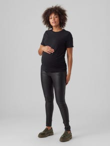 MAMA.LICIOUS Slim Fit Trousers -Black - 20017295