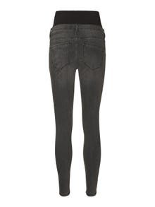 MAMA.LICIOUS Krój skinny Jeans -Dark Grey Denim - 20017299
