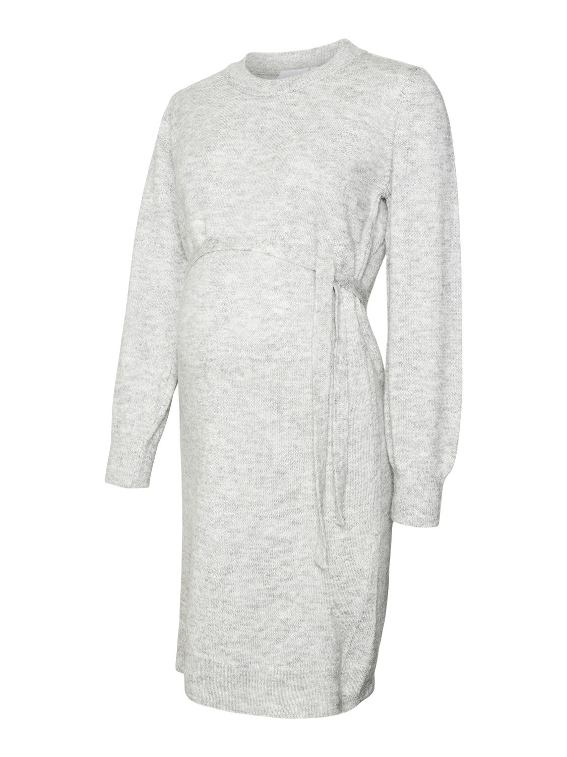 MAMA.LICIOUS  Robe en maille -Light Grey Melange - 20017356