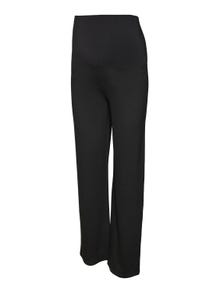 MAMA.LICIOUS Pantalons Straight Fit Taille haute -Black - 20017358