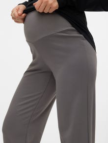 MAMA.LICIOUS Pantalones Corte straight Tiro alto -Charcoal Gray - 20017358