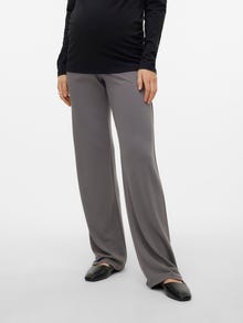 MAMA.LICIOUS Pantalones Corte straight Tiro alto -Charcoal Gray - 20017358