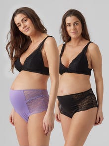MAMA.LICIOUS MLSENIA 2-pack Unterhose -Black - 20017407
