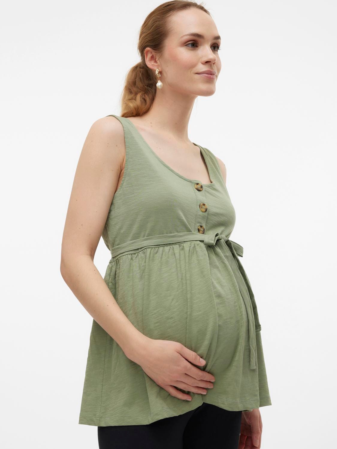 MAMA.LICIOUS Maternity-top  -Hedge Green - 20017429
