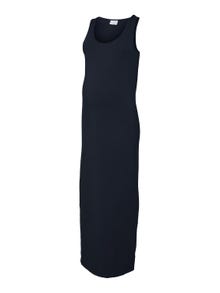 MAMA.LICIOUS Robe longue Regular Fit Col en U -Black - 20017430
