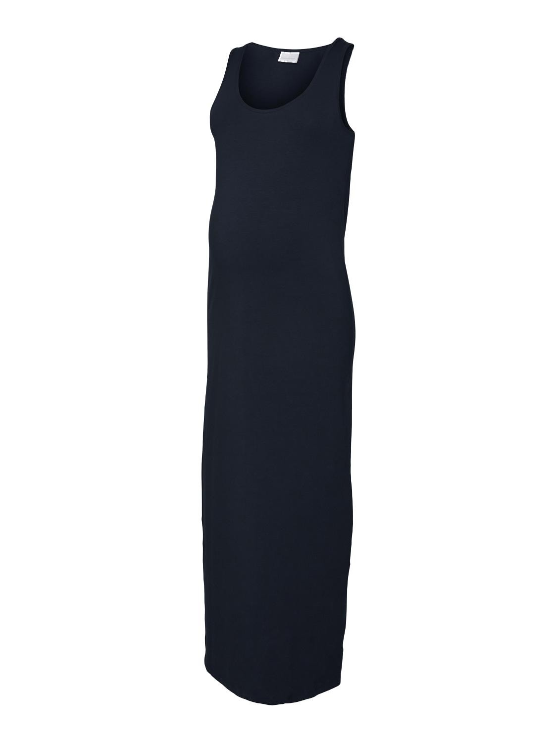 MAMA.LICIOUS Vestido largo Corte regular Cuello en U -Black - 20017430