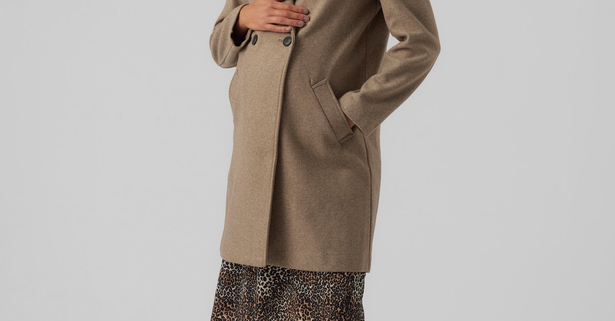 Maternity-coat, Light Brown
