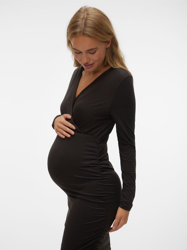 inexpensive maternity dresses OUGES Dress for Baby Shower Photoshoot Casual Ruffle Sleeve Summer Maxi with Pockets(Apricot,S) at Amazon Women's Clothing store GEORGETTE FABRIC This flowy long train dress is made of premium georgette Maternity Photoshoot Dress for Pregnancy