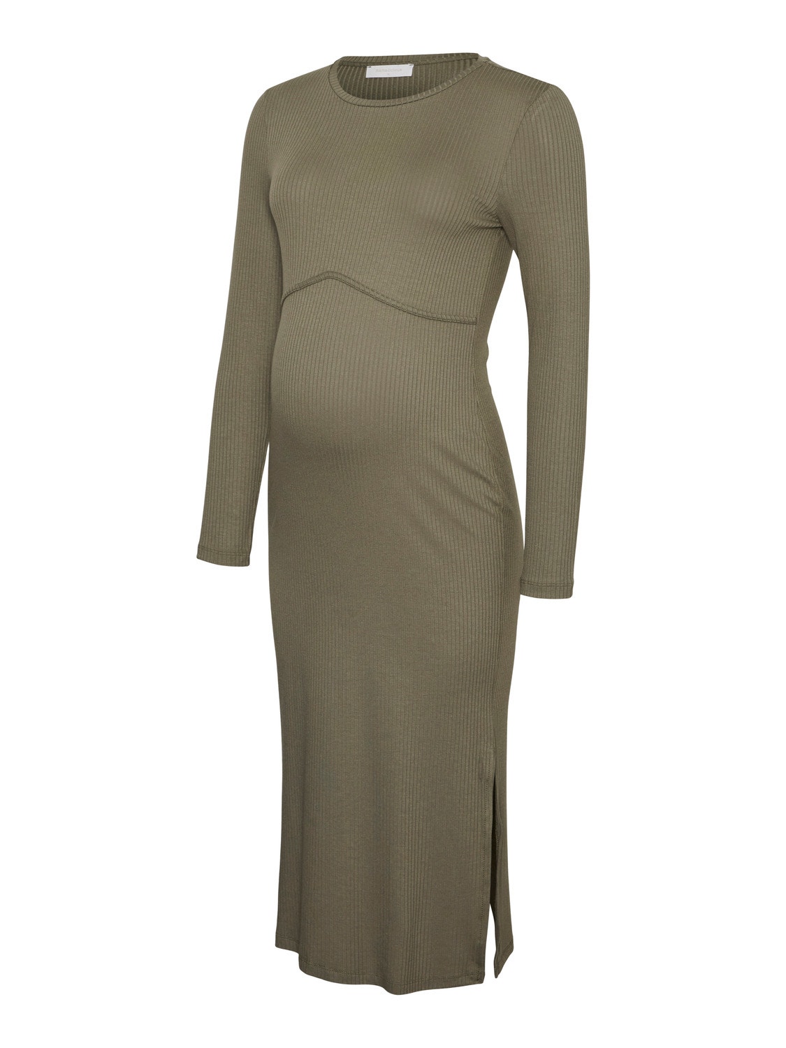 MAMA.LICIOUS Robes Bodycon Fit Col rond -Burnt Olive - 20017524
