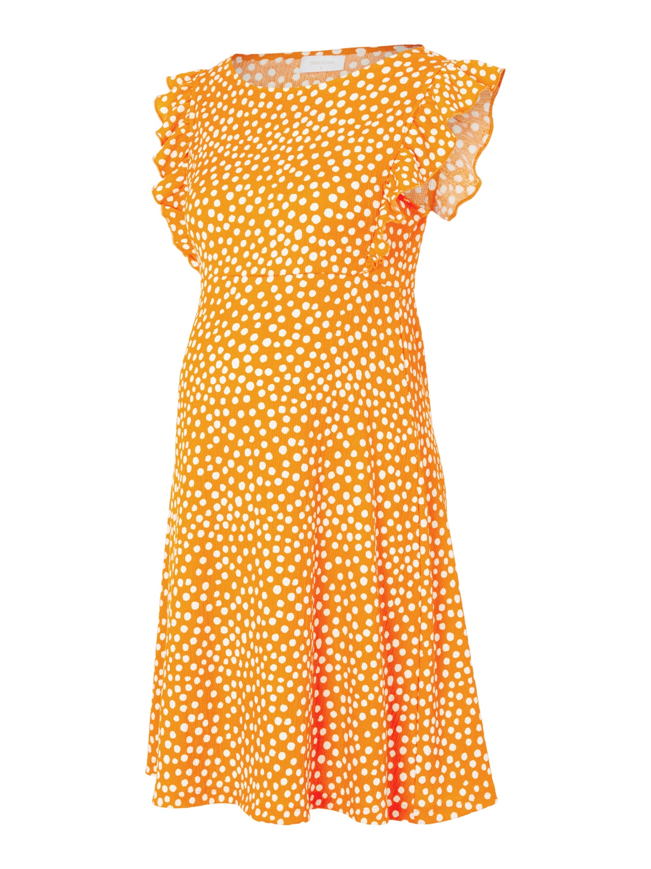 MAMA.LICIOUS Vestidos Corte regular Cuello redondo -Orange Pepper - 20017532