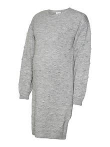 MAMA.LICIOUS Robe en maille -Light Grey Melange - 20017636