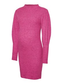 MAMA.LICIOUS Knitted maternity-dress -Fuchsia Purple - 20017649