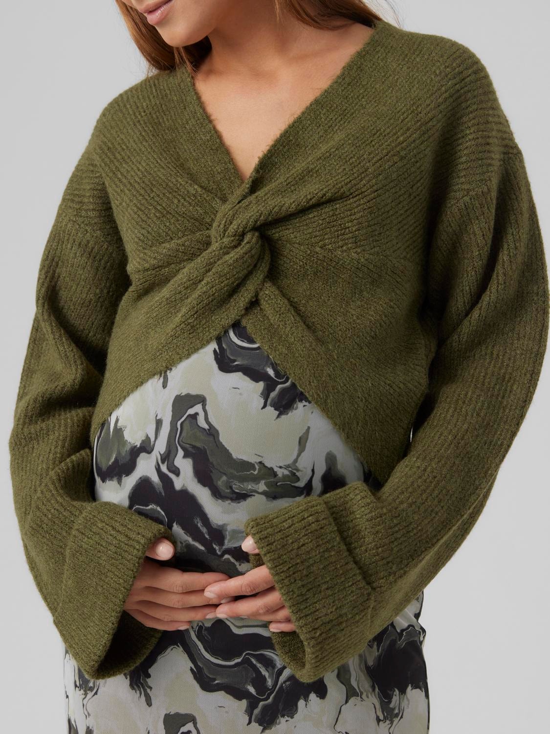 MAMA.LICIOUS PULL EN MAILLE -Winter Moss - 20017673