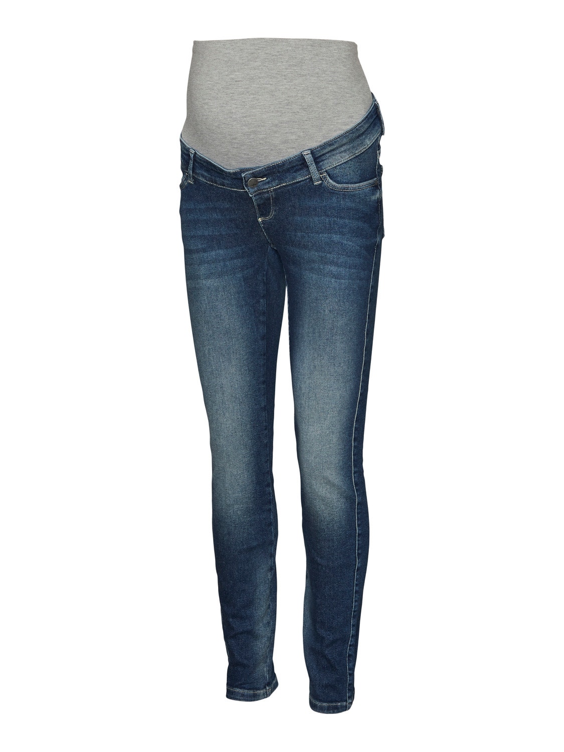 MAMA.LICIOUS Jeans Slim Fit Vita molto alta -Medium Blue Denim - 20017695