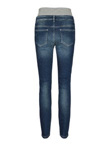 MAMA.LICIOUS Slim Fit Extra hög midja Jeans -Medium Blue Denim - 20017695
