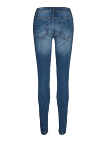 MAMA.LICIOUS Slim Fit Låg midja Jeans -Light Blue Denim - 20017696