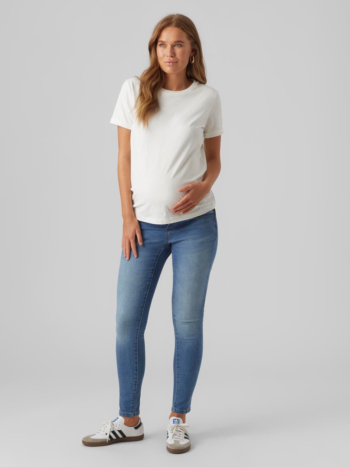 MAMA.LICIOUS Maternity-jeans -Light Blue Denim - 20017696