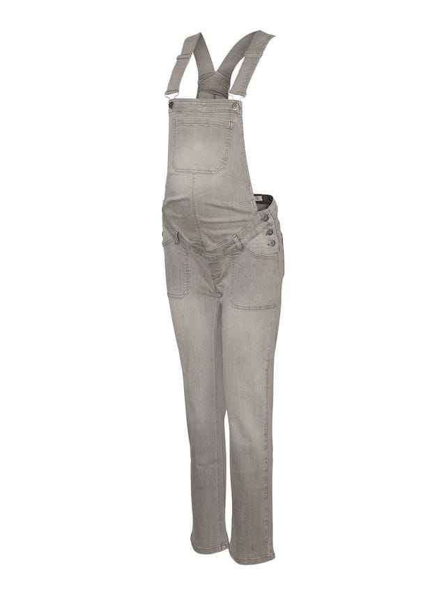 MAMA.LICIOUS Salopette in jeans Straight Fit Tracolla singola staccabile con fibbia regolabile - 20017700
