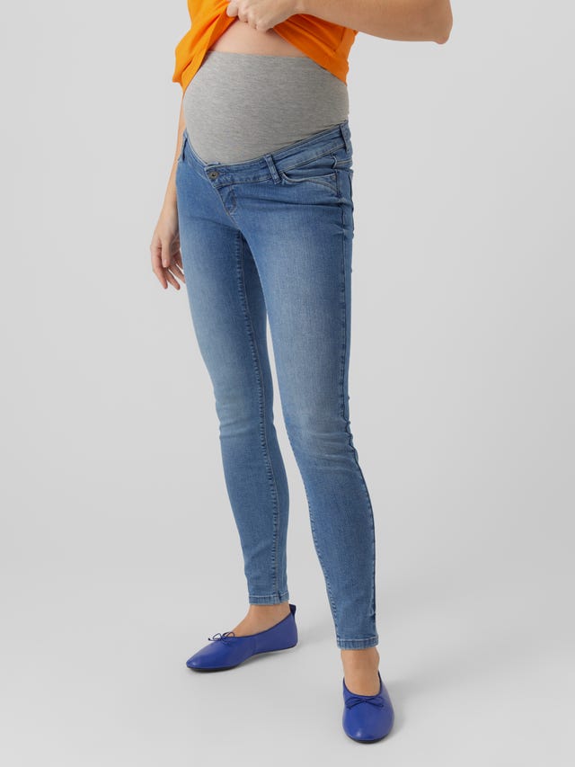 MAMA.LICIOUS Jeans Slim Fit Vita molto alta - 20017745