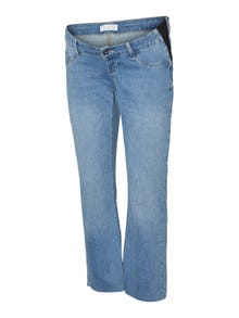 MAMA.LICIOUS Jeans Flared Fit Taille basse -Light Blue Denim - 20017746